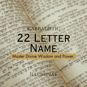 22 Letter Name Illuminae Kabbalistic Attunement