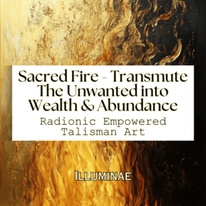Sacred Fire - Transmute The Unwanted into Wealth & Abundance: Radionic Empowered Talisman Art